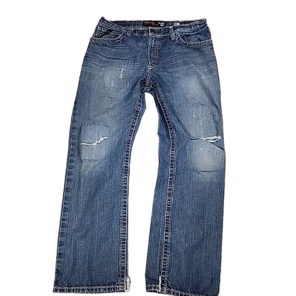 Ariat FR M4 Relaxed Boot Jeans Mens 36x30 Blue Flame Resistant Workwear - Picture 1 of 15